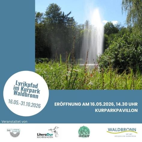 Eröffnung Lyrikpfad am Kurparkpavillon Eröffnung Lyrikpfad am Kurparkpavillon