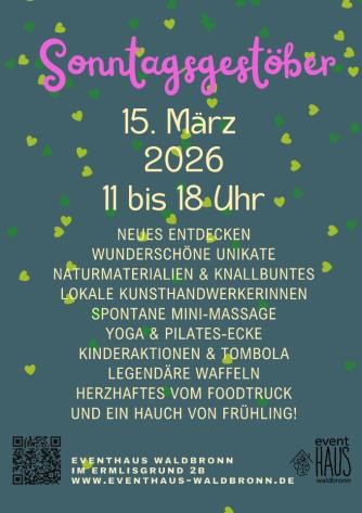 Sonntagsgestöber 2026 Kunsthandwerk und Genuss